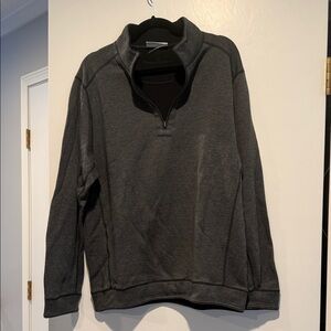 Tommy Bahama Charcoal Zip-Up Sweater